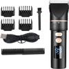 YHNNH Professional Hair Clippers for Men, LCD Professional Barber Shop Adjustable Cordless USB Electric Rechargeable Hair Trimmer Powerful Clipper Cutting view 1