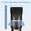 YHNNH Professional Hair Clippers for Men, LCD Professional Barber Shop Adjustable Cordless USB Electric Rechargeable Hair Trimmer Powerful Clipper Cutting view 3