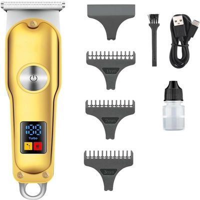 YHNNH Men's Professional Hair Clippers, Cordless Electric Hair Clippers, Trimmer with Digital Display, Professional Salon and Home Use.