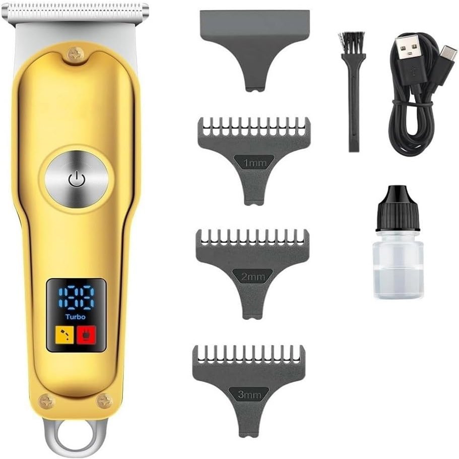 YHNNH Men's Professional Hair Clippers, Cordless Electric Hair Clippers, Trimmer with Digital Display, Professional Salon and Home Use.