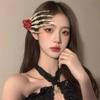 Cute And Funny Skull Halloween Hair Clip Accessory - Halloween Headwear(Black) view 3