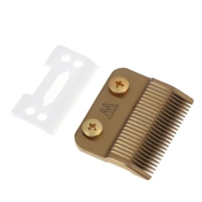 1Set Hair Clipper Blade Golden With Ceramic Compatible For WAHL,5-STAR SENTOR,SUPER TAPER,SUPER TAPER II,PRO BASIC For Cordless Clipper Easy Clean