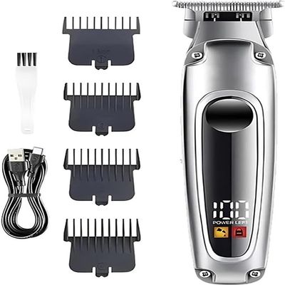 YHNNH Men's Professional Hair Clipper, Electric Hair Clipper, LCD Digital USB High-Power Trimmer