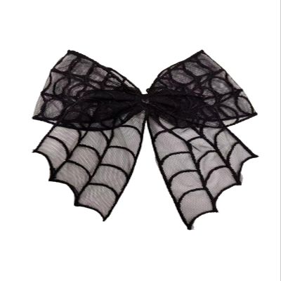 Bat Mesh Halloween Bow Black Hair Clip - Versatile Hair Accessory With Versatile Temperament(3)