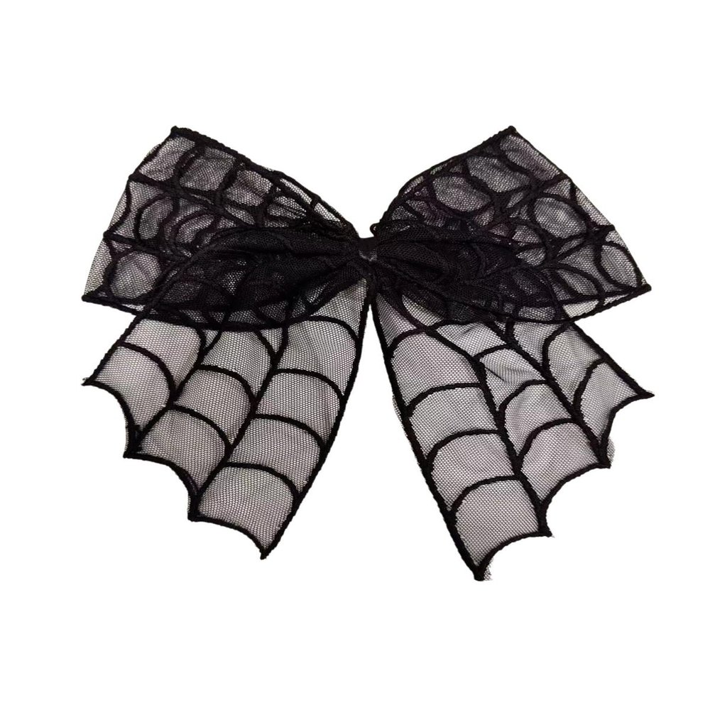 Bat Mesh Halloween Bow Black Hair Clip - Versatile Hair Accessory With Versatile Temperament(3)