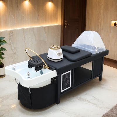 Shampoo Bed Head Spa Bed Scalp Care Head Spa Equipment with Water Circulation & Fumigation Therapy Massage Table for Spa Beauty Salon