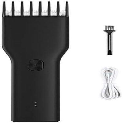 YHNNH Men's Professional Hair Clipper, Wireless Fast-Charging Ceramic Core Hair Clipper, Professional Home Electric Haircutting Machine(Black)