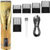 YHNNH Men's Hair Clipper, Electric Wireless Rechargeable Clipper with LCD Screen, Men's Grooming Kit, Professional Hair Cutting Machine view 1