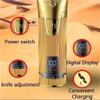YHNNH Men's Hair Clipper, Electric Wireless Rechargeable Clipper with LCD Screen, Men's Grooming Kit, Professional Hair Cutting Machine view 3