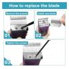 Professional Adjustable Fine Blade,Compatible For Oster,Compatible For Fast Feed076023 Clippers 076830 Easy Clean(1pcs) view 4