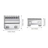 2pcs Hair Clipper Blade Cutter Head Replacement,Compatible For WAHL,Electric Trimmer Shaver Trimmers Accessories Easy Clean(Silver) view 2