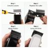 2pcs Hair Clipper Blade Cutter Head Replacement,Compatible For WAHL,Electric Trimmer Shaver Trimmers Accessories Easy Clean(Silver) view 4