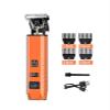 Men's Hair Clipper & Beard Trimmer Multi-Functional Hair Cutting Machine, Professional Barber Shaver Razor for Grooming(V08 Orange) view 2
