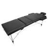 Pilipane Multi Functional Folding Portable Spa Salon Massage Table Soft Beauty Bed with Sponge Padding Pillow PU Leather for SPA Clubs Beauty Salons Black view 2