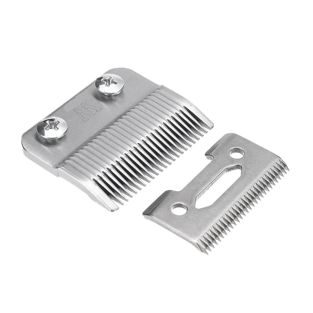 2pcs Replace Blade Cutter Head,Compatible For WAHL,Hair Clipper Trimmer Cutting Razor Haircut Machine Salon Accessories Set Metal Tool Easy Clean(Silver)