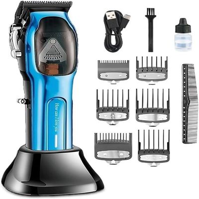 YHNNH Men's Professional Hair Clipper, Powerful Adjustable Electric Hair Clippers, Metal Casing, USB Charging.