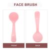 PRETYZOOM 3pcs Portable Silicone Facial Cleansing Brush Handheld Face Scrubber for Women Gentle Exfoliating Blackhead Removal Lightweight Skin Care Tool in Pink view 4