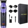YHNNH EKHOU Professional Hair Clippers for Men, T9 Clipper Electric Trimmer Barber Shaver Beard 0mm Cutting Machine for(Purple) view 1