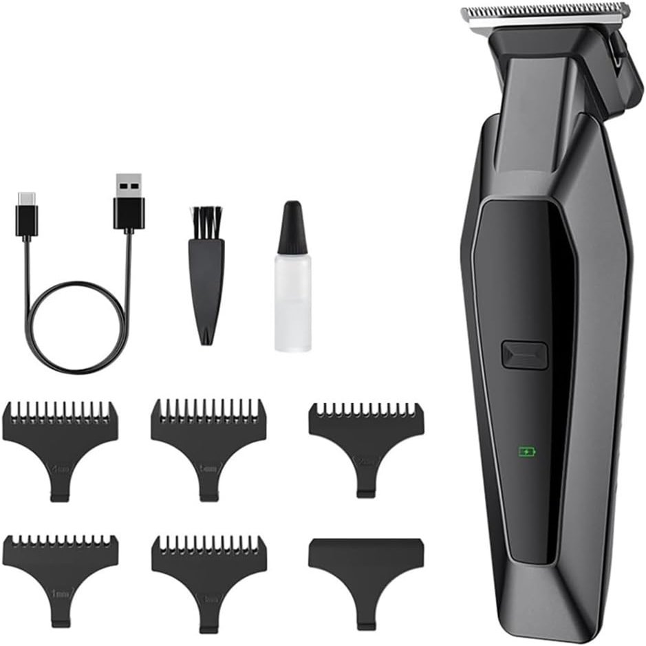 YHNNH Men's Professional Hair Clipper, Grooming and Shaving Hair Trimmer, LCD Digital Display Electric Hair Clipper