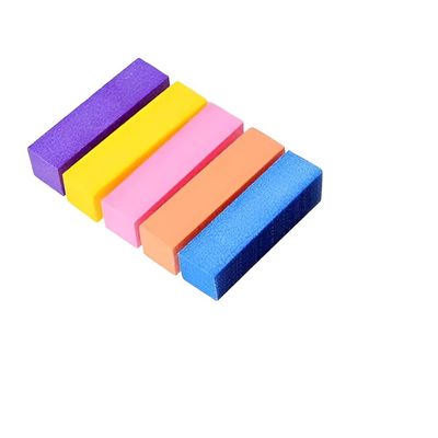 5PCS Colorful Nail Buffer Block Sponge Set for Manicure Pedicure  4-Sided Sanding and Polishing Files for Shaping, Smoothing, and Shine  Acrylic Nail Care Tool for Home or Salon Use