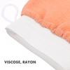 Beaupretty 2pcs Exfoliating Shower Gloves for Body Bathing Skin Cleaning Mitts with Gentle Scrubbing Comfortable Non-scratch Bath Accessories for Home Hotel Dormitory Use Pink and Orange view 2