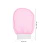 Beaupretty 2pcs Exfoliating Shower Gloves for Body Bathing Skin Cleaning Mitts with Gentle Scrubbing Comfortable Non-scratch Bath Accessories for Home Hotel Dormitory Use Pink and Orange view 4
