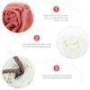 Baluue 2 Pcs Flower Shape Mesh Bath Balls Exfoliating Shower Sponges with Hanging Rope Soft Poufs in Pink and White for Body Scrubbing and Easy Drying view 3