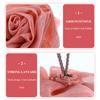 Baluue 2 Pcs Flower Shape Mesh Bath Balls Exfoliating Shower Sponges with Hanging Rope Soft Poufs in Pink and White for Body Scrubbing and Easy Drying view 4