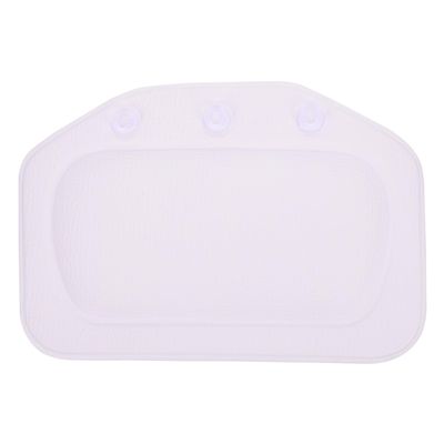 FOYTOKI Practical Bath Pillow for Tub with Shoulder Support Soft PVC Foam Bathtub Cushion Breathable Comfortable Spa Accessory Sleek Minimalist Design for Home Bath Relaxation