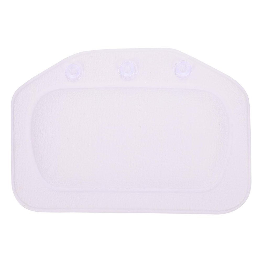 FOYTOKI Practical Bath Pillow for Tub with Shoulder Support Soft PVC Foam Bathtub Cushion Breathable Comfortable Spa Accessory Sleek Minimalist Design for Home Bath Relaxation