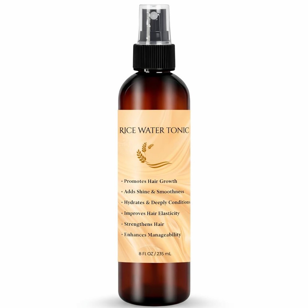 Blossom-LAB Fermented Rice Water Hair Tonic, 8 fl oz, Strengthening Scalp Spray for Hair Growth, Hydration & Shine with Biotin, Caffeine, Aloe Vera, and Rice Protein