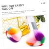 Baluue Nail Cleaning Brush with Rhinestone Handle Soft Colorful Bristles for Nail Dust and Powder Removal Portable Manicure Tool view 3