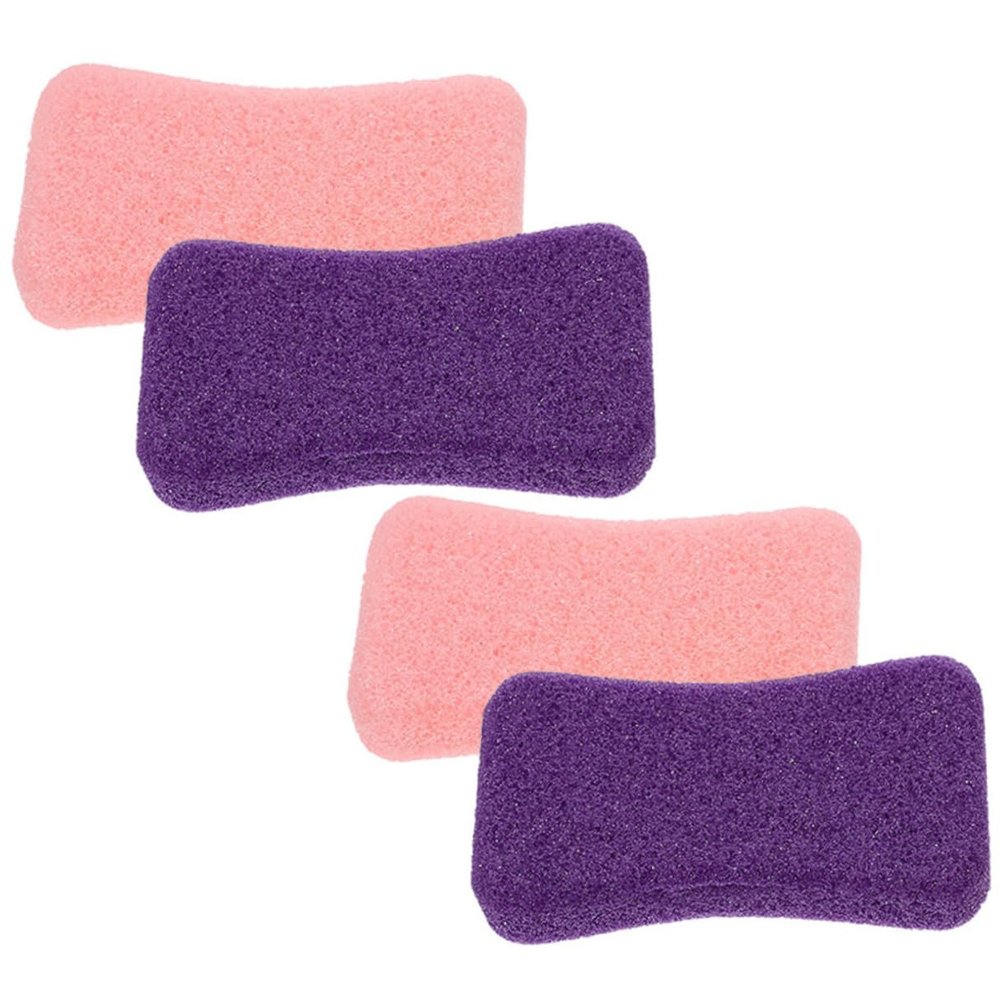 Baluue 4Pcs Foot Files Pumice Stone Callus Remover Pedicure Scrubber for Hard Skin Removal Foot Care Tools with Gentle Grinding Surface