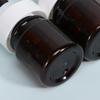 LOORGVEL 3Pcs Brown Empty Pump Bottles for Cosmetics Essential Oil Press Bottles Portable Travel Leak-resistant Pet Lotion Dispenser Containers for Perfume Nail Oil view 4