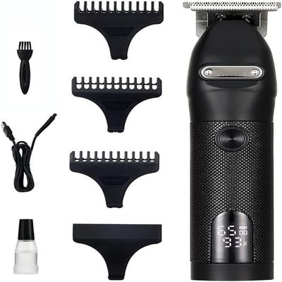 YHNNH Men's Professional Hair Clipper, Electric Hair Clippers, USB Charging, Wireless LED Display Electric Hair Clipper