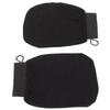 GRADENEVE 2Pcs Exfoliating Bath Gloves Non-Slip Rayon Scrubbing Shower Mitts for Deep Cleansing and Smooth Skin Suitable for Oily and Dry Skin Black view 1