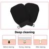 GRADENEVE 2Pcs Exfoliating Bath Gloves Non-Slip Rayon Scrubbing Shower Mitts for Deep Cleansing and Smooth Skin Suitable for Oily and Dry Skin Black view 3