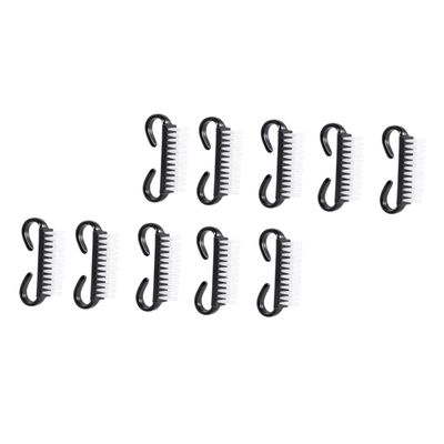 Baluue 10 Pcs Nail Art Brushes Small Fingernail Cleaning Tools Lightweight for Manicure Salon and Home Use