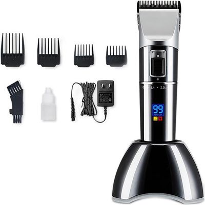 YHNNH Men's Professional Hair Clippers, Rechargeable Electric Clippers for Barbershops, Titanium Blade Hair Clippers