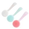 Cabilock 3pcs Silicone Facial Cleansing Brush for Deep Pore Cleaning Manual Soft Bristle Face Wash Tool with Long Handle for Blackhead Removal and Skin Care view 1