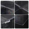 Lurrose Transparent Flip-top Storage Box Large Multi-functional Sundries Organizer for Makeup Bathroom Counter and Desktop Use with Pet Material and Dust-resistant Design view 4