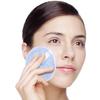 YUYUETIME 3Pcs Reusable Soft Makeup Removal Pads Comfortable Round Face Cleansing Puff for Gentle Exfoliation and Oil Control Washable Cosmetic Pads in Yellow Pink Blue view 3