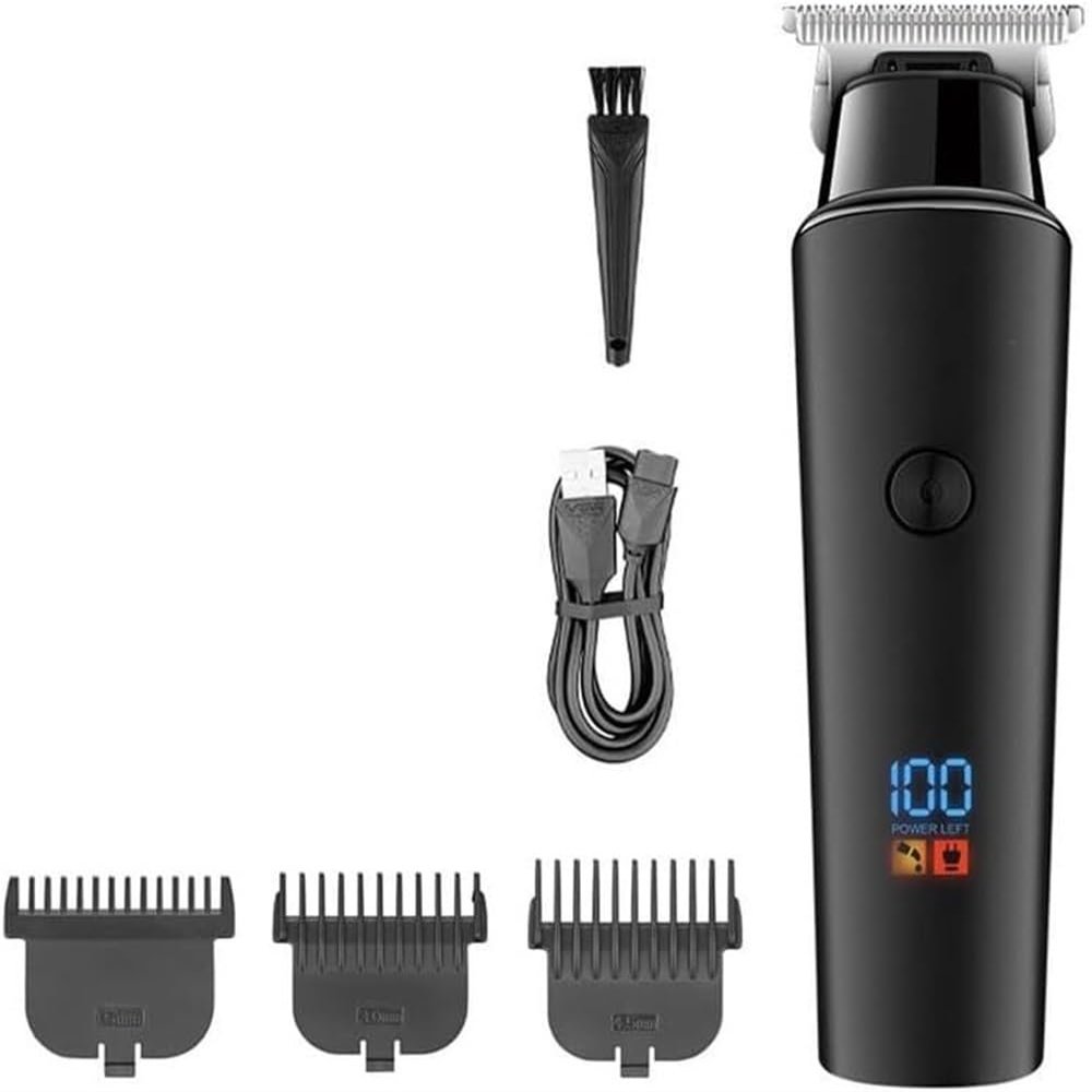 YHNNH Men's Hair Clipper, Electric Cordless Beard Trimmer, Professional Hair Clipper, Rechargeable Kit