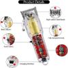 YHNNH Men's Professional Hair Clipper, 2-in-1 Transparent Rechargeable Hair Clipper and Shaver Trimmer, Beard Trimmer with LCD Display. view 2