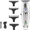 YHNNH Men's Professional Hair Clippers, Mini Cordless Metal Clippers, Electric Rechargeable Hair Clippers(Silver) view 1