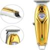 YHNNH Men's Professional Hair Clippers, Mini Cordless Metal Clippers, Electric Rechargeable Hair Clippers(Silver) view 2