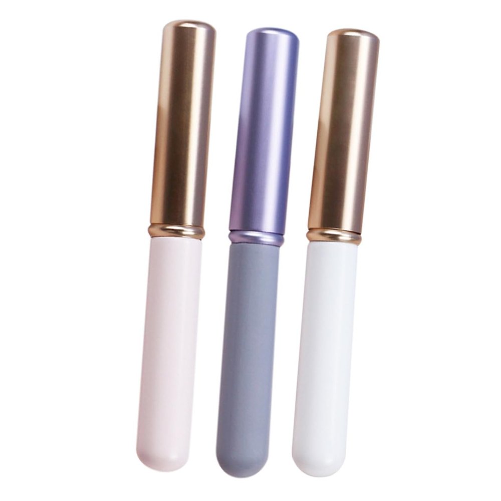 HAMPPLIES 3pcs Lip Brush with Cover for Women Makeup Tools Precise Lipstick and Concealer Applicator Brushes Ergonomic Handle for Easy and Controlled Lip Makeup Application Portable for