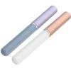 BIUDECO 2pcs Portable Mini Lip Brush with Cap Ergonomic Makeup Applicators for Women Versatile Lipstick and Eyeshadow Brush for Travel and Daily Use view 1