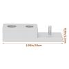 GETAJGHSD Zinc Alloy One Razor Stand Compact Manual Razor Holder with Slip-resistant Base for Men Shaving Brush Portable for Travel and Home Use view 2