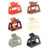 WRITWAA 6Pcs Small Square Claw Clips for Thick Hair Non-slip Hair Styling Accessories for Women and Daily Use and Special Occasions Mixed Colors view 1
